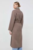 Вовняне пальто Ivy Oak колір бежевий перехідний (3550487)
