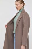 Вовняне пальто Ivy Oak колір бежевий перехідний (3550487)