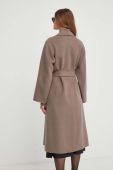 Вовняне пальто Ivy Oak колір коричневий перехідний