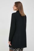 Пальто з домішкою вовни Morgan колір чорний перехідний