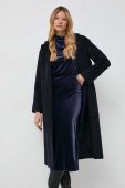 Пальто з домішкою вовни MAX&Co. колір синій перехідний oversize