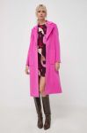 Вовняне пальто MAX&Co. колір рожевий перехідний без застібки (3617685) Вовняне пальто MAX&Co. колір рожевий перехідний без застібки (3617685)