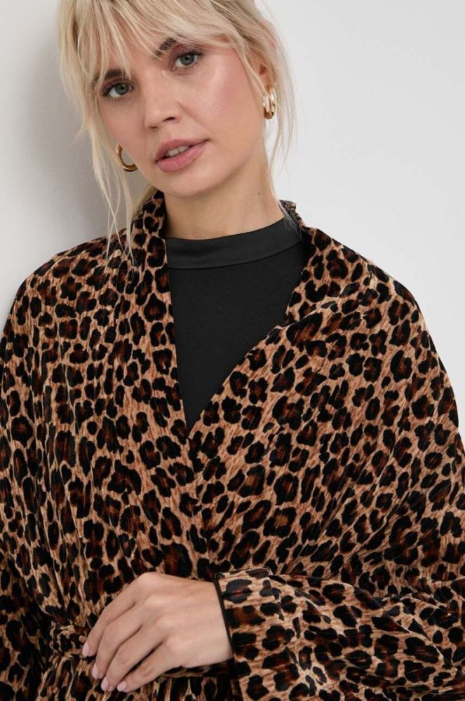 Пальто MAX&Co. жіночий перехідний oversize колір барвистий фото 4