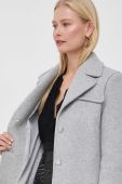 Вовняне пальто Morgan колір сірий перехідний (3683682)