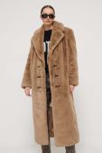 Пальто Rotate жіночий колір бежевий перехідний