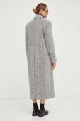 Вовняне пальто Remain колір сірий перехідний Вовняне пальто Remain колір сірий перехідний