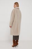 Пальто Joop! жіночий колір бежевий перехідний