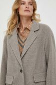Вовняне пальто Joop! колір сірий перехідний