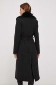 Пальто Artigli жіночий колір чорний перехідний