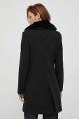 Вовняне пальто Artigli колір чорний перехідний Вовняне пальто Artigli колір чорний перехідний