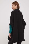 Пальто Artigli жіночий колір чорний перехідний двобортний (3588302)