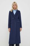 Пальто Artigli жіночий колір синій перехідний двобортний Пальто Artigli жіночий колір синій перехідний двобортний