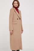 Пальто Artigli жіночий колір бежевий перехідний двобортний Пальто Artigli жіночий колір бежевий перехідний двобортний