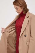 Пальто Artigli жіночий колір бежевий перехідний двобортний Пальто Artigli жіночий колір бежевий перехідний двобортний