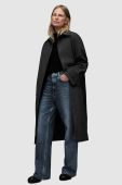 Тренч AllSaints WO020Z ASHTINA TRENCH жіночий колір чорний перехідний