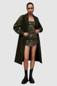 Пальто AllSaints WO103Z PAULAH COAT жіноче колір зелений перехідне