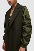 Пальто AllSaints WO103Z PAULAH COAT жіноче колір зелений перехідне