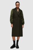 Пальто AllSaints WO103Z PAULAH COAT жіноче колір зелений перехідне