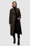 Пальто AllSaints WO127Z RILEY COAT жіноче колір зелений перехідне Пальто AllSaints WO127Z RILEY COAT жіноче колір зелений перехідне