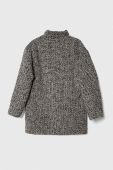 Дитяче пальто з домішкою вовни United Colors of Benetton колір чорний