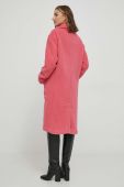 Пальто United Colors of Benetton чоловічий колір рожевий перехідний