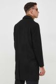 Вовняне пальто United Colors of Benetton колір чорний перехідний (3609627)