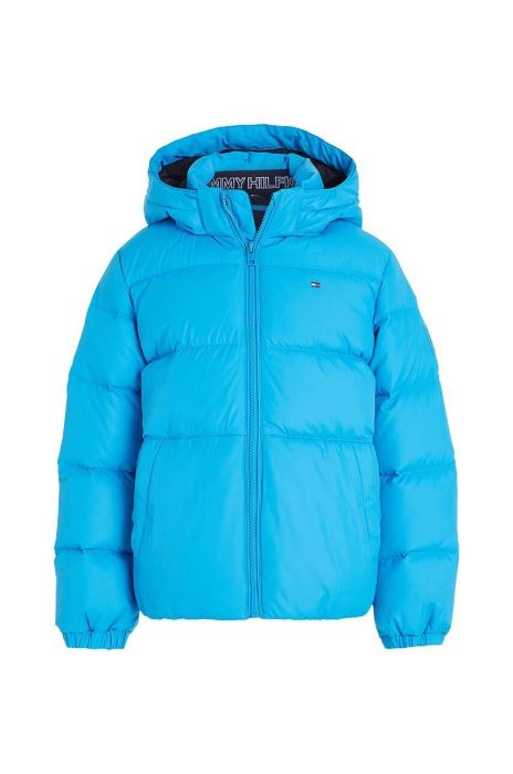 Дитяча пухова куртка Tommy Hilfiger колір блакитний (3379316)