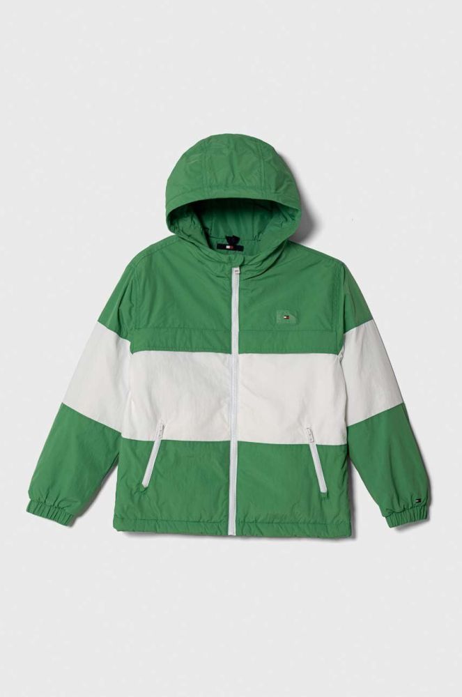 Дитяча куртка Tommy Hilfiger колір зелений (3379345)
