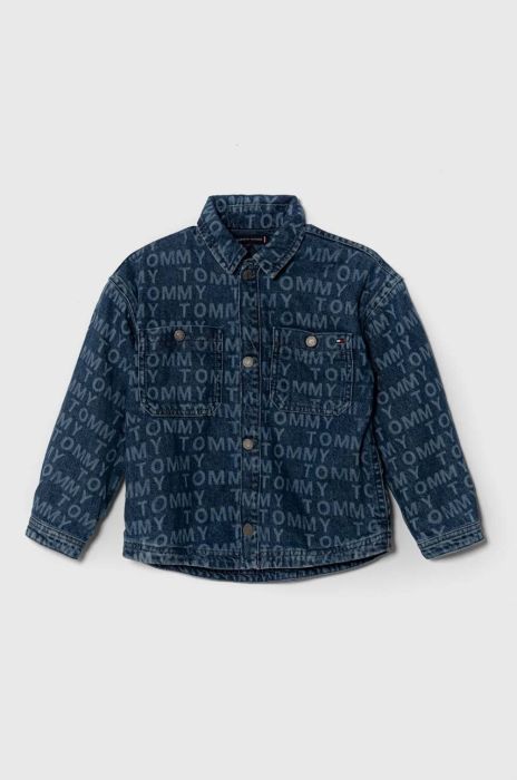 Дитяча джинсова куртка Tommy Hilfiger колір блакитний (3379388)