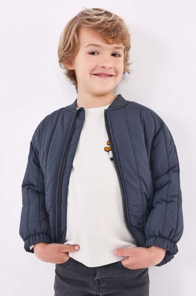 Дитяча куртка-бомбер Mayoral колір сірий (3602050)