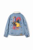 Дитяча джинсова куртка Desigual x Looney Tunes колір блакитний