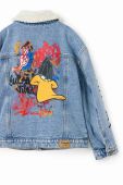 Дитяча джинсова куртка Desigual x Looney Tunes колір блакитний
