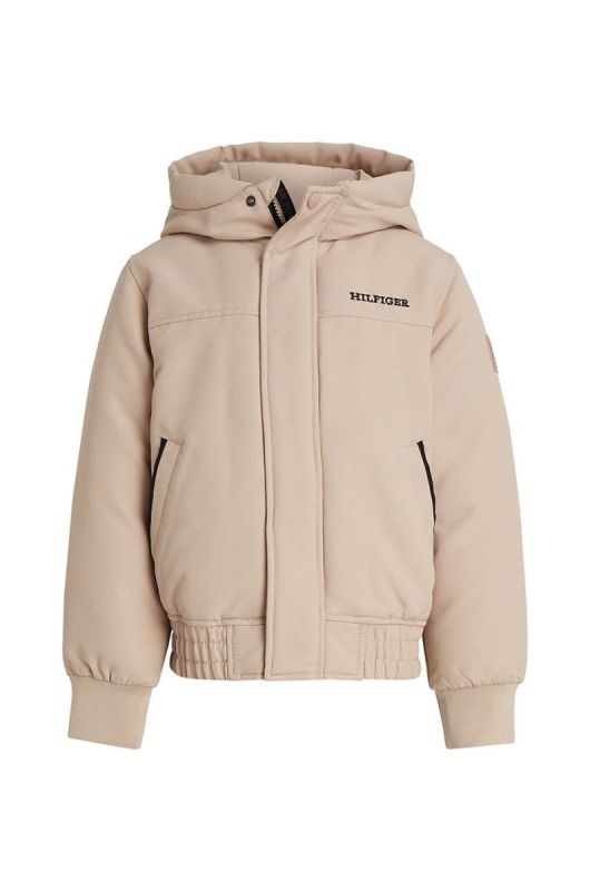 Дитяча куртка Tommy Hilfiger колір бежевий (3434139)