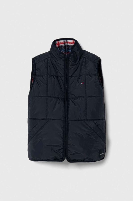 Дитяча двостороння безрукавка Tommy Hilfiger колір синій (3641115)