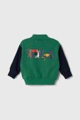 Дитяча кофта Fila TEISTUNGEN колір зелений візерунок