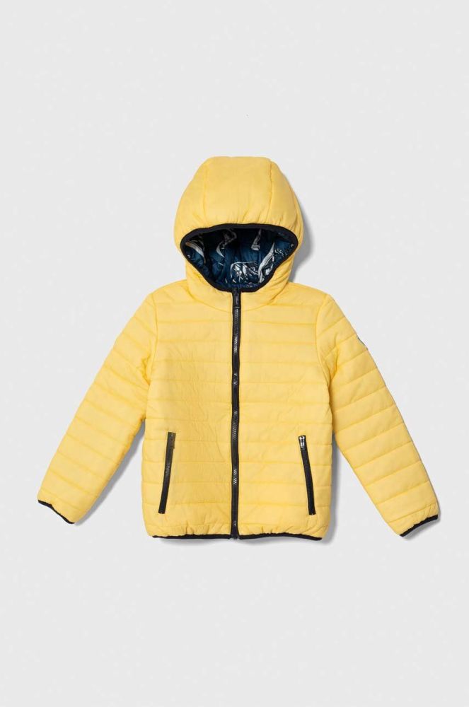 Дитяча двостороння куртка Guess колір жовтий (3613974)