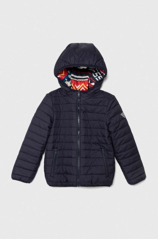 Дитяча двостороння куртка Guess колір синій (3613981) фото 2