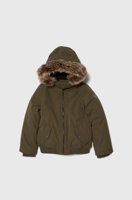 Дитяча куртка Guess колір зелений (3585604)