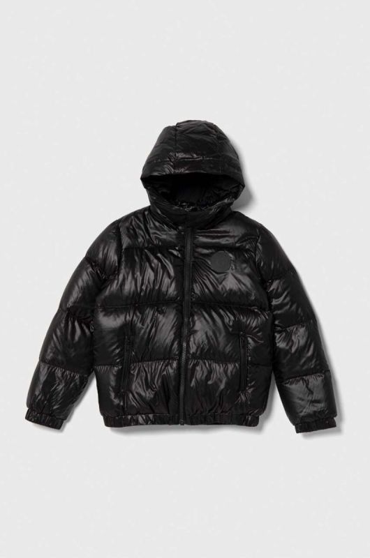 Дитяча пухова куртка Guess колір чорний (3585626)