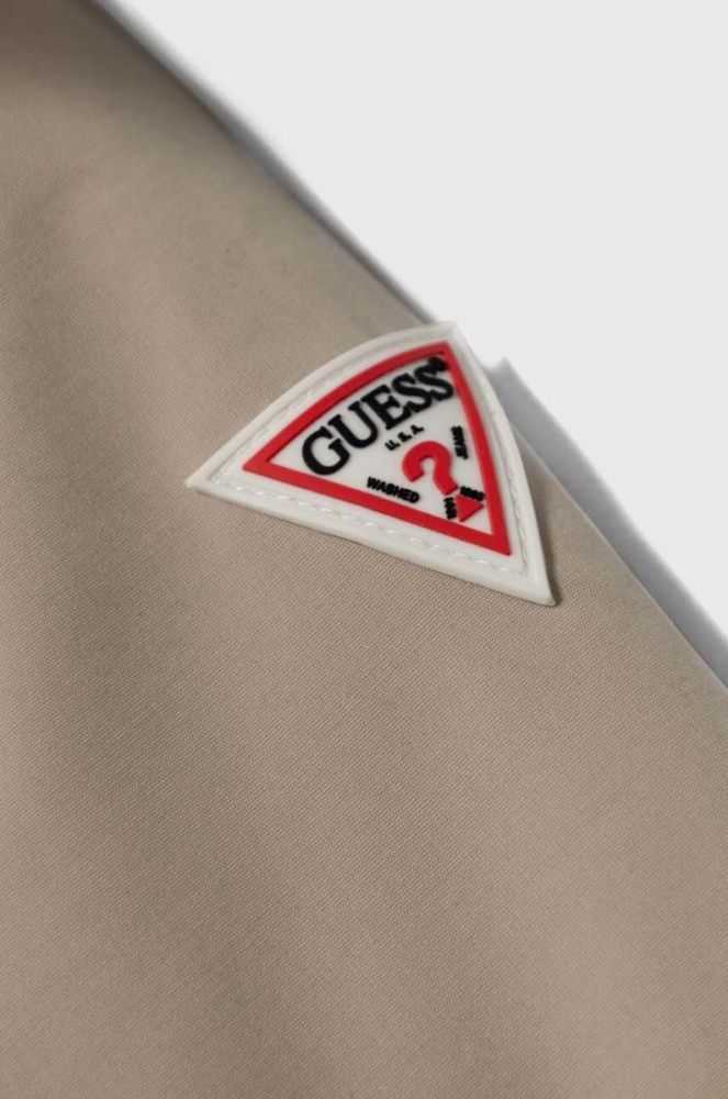 Дитяча пухова куртка Guess колір бежевий (3567283) фото 3