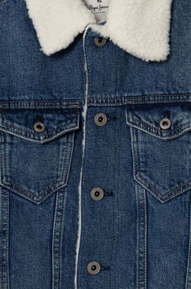 Дитяча джинсова куртка Pepe Jeans колір блакитний (3574598) фото 3