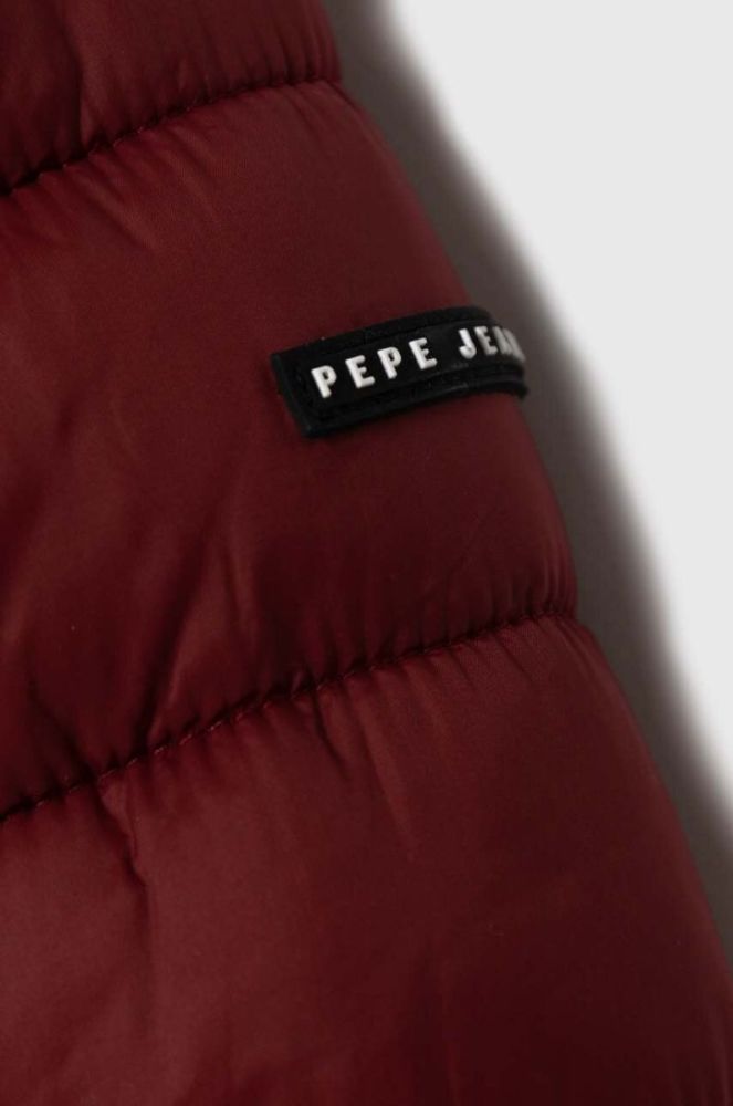 Дитяча куртка Pepe Jeans колір бордовий (3489515) фото 3