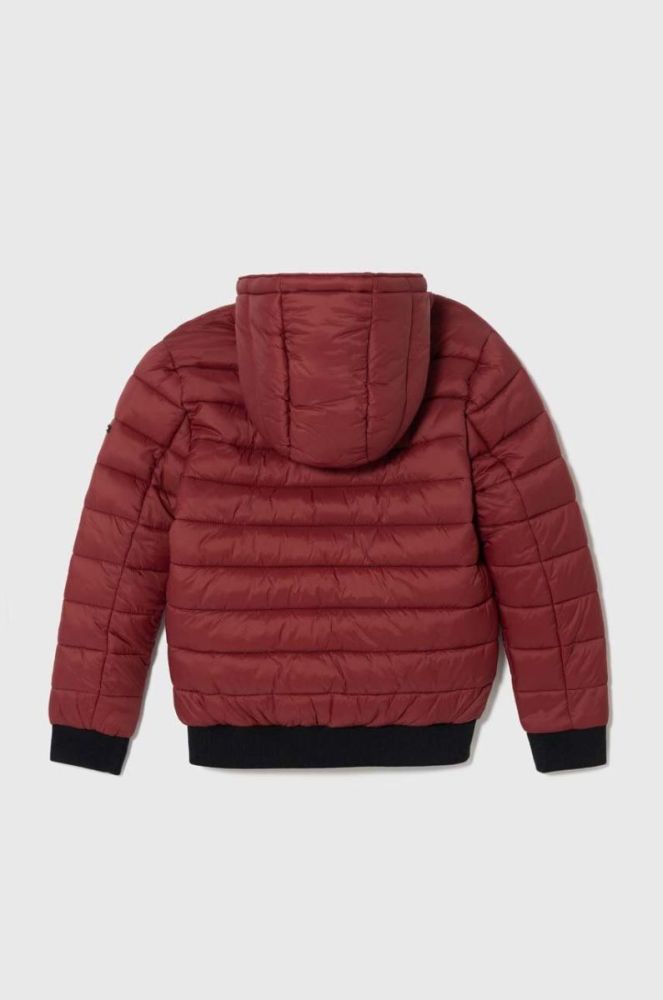 Дитяча куртка Pepe Jeans Outerw Heavy колір бордовий фото 2