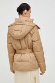 Пухова куртка Bruuns Bazaar жіноча колір бежевий зимова (3533355)
