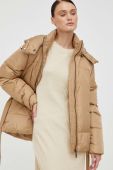 Пухова куртка Bruuns Bazaar жіноча колір бежевий зимова (3533355)