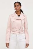 Куртка Guess жіноча колір рожевий перехідна (3309982)