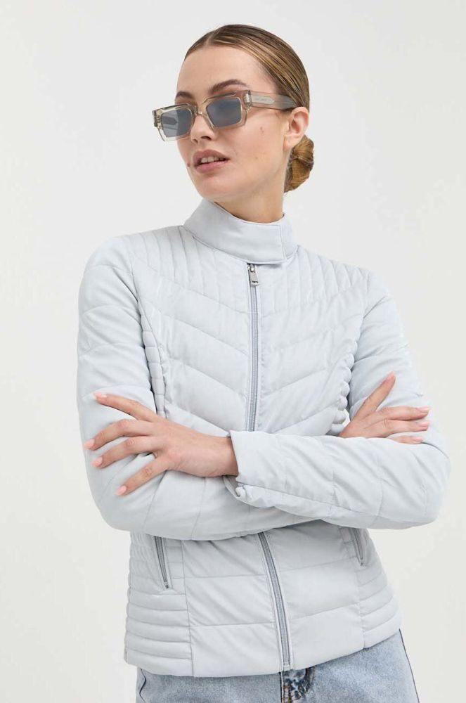 Куртка Guess жіноча колір сірий перехідна (3335212)