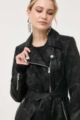 Куртка Guess жіноча колір чорний перехідна (3327853)