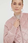 Куртка-бомбер Guess жіночий колір рожевий зимова