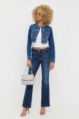 Джинсова куртка Guess жіноча перехідна колір блакитний (3327859)